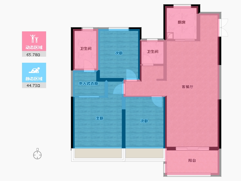 河南省-漯河市-荣盛锦绣江南-97.95-户型库-动静分区