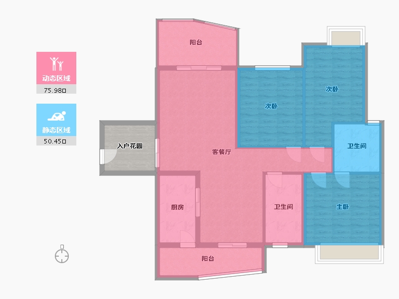 海南省-海口市-东汇西海岸-122.00-户型库-动静分区