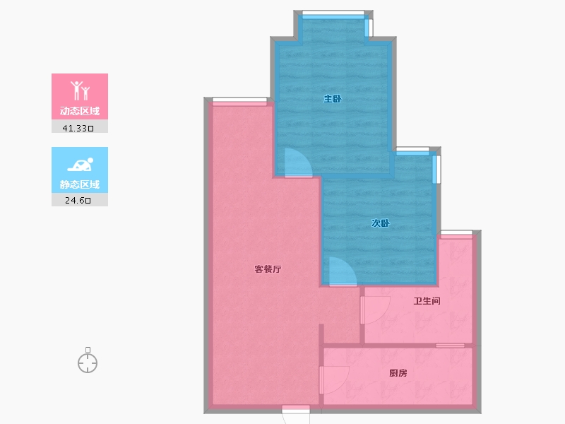 贵州省-贵阳市-花果园-C区-63.59-户型库-动静分区