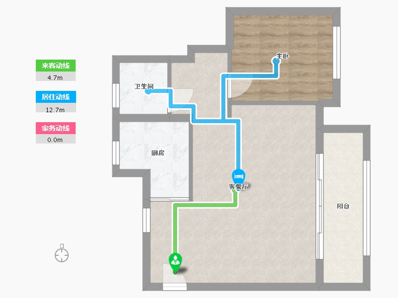 福建省-莆田市-涵江恒冠文昌府-56.80-户型库-动静线