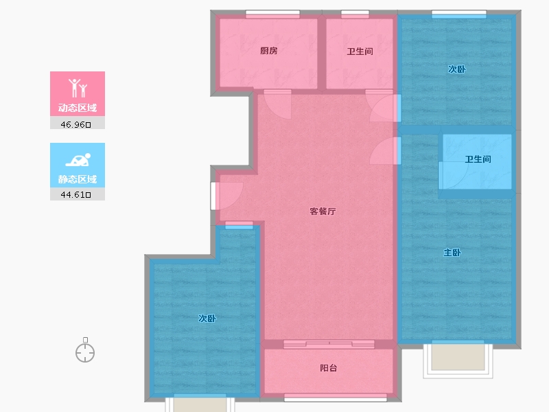 山西省-太原市-融超悦府-92.78-户型库-动静分区