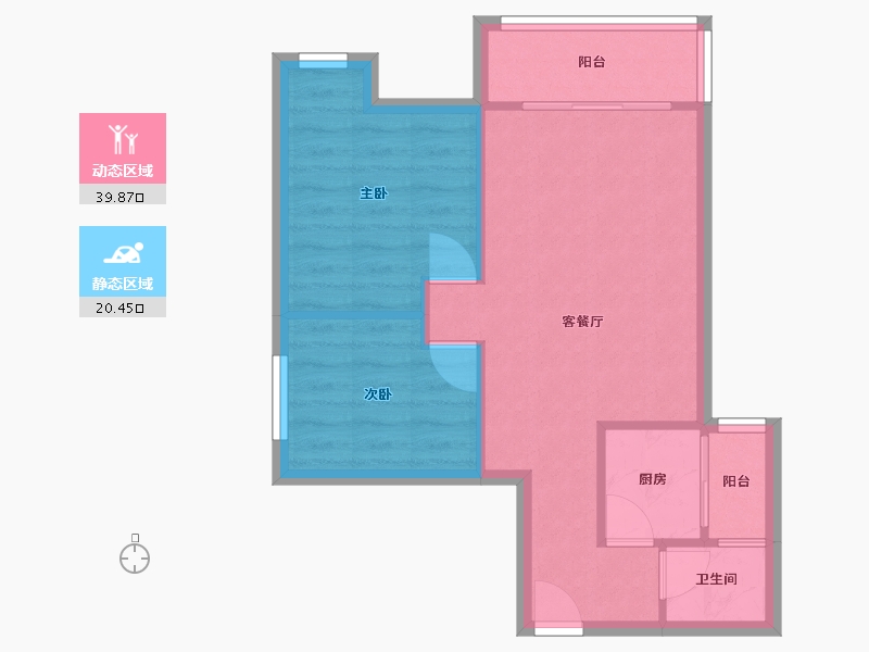 广东省-广州市-怡新花园-62.46-户型库-动静分区