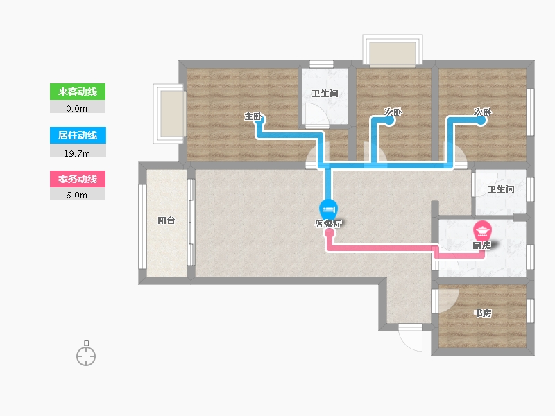 山西省-临汾市-恒富睿城舒心园-100.80-户型库-动静线