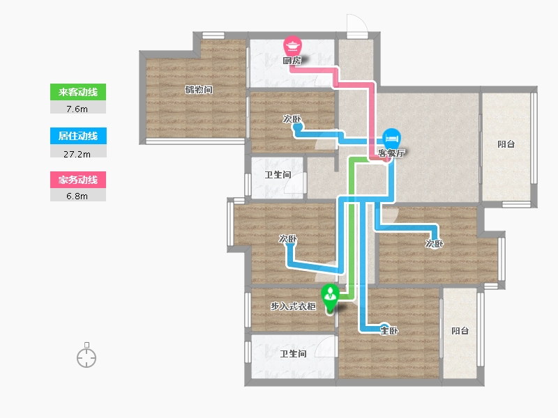 四川省-成都市-誉府世家-100.00-户型库-动静线