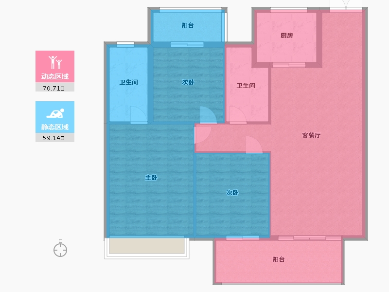 河南省-信阳市-建业中山上院-96.00-户型库-动静分区