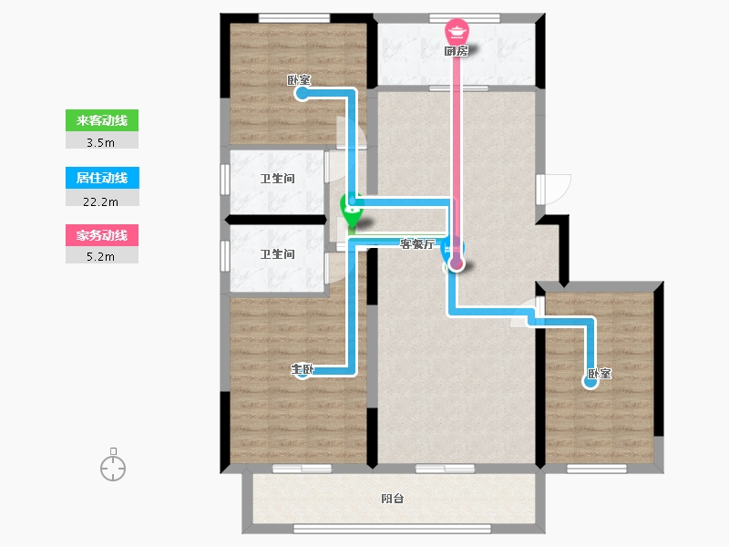 山西省-忻州市-华悦壹号院-111.36-户型库-动静线