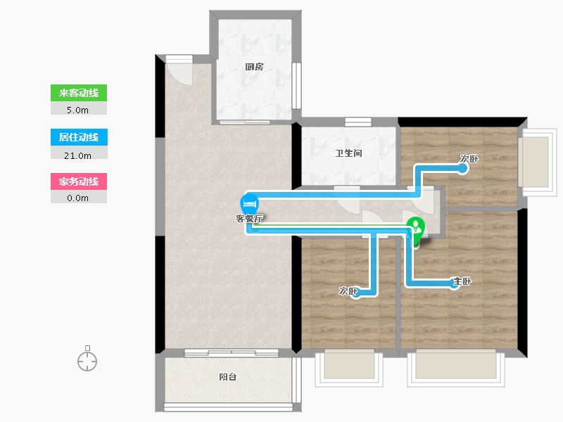 广西壮族自治区-柳州市-恒大御府-73.60-户型库-动静线