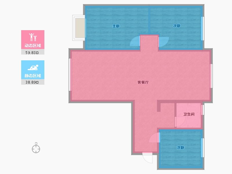 山西省-大同市-富力城-99.40-户型库-动静分区