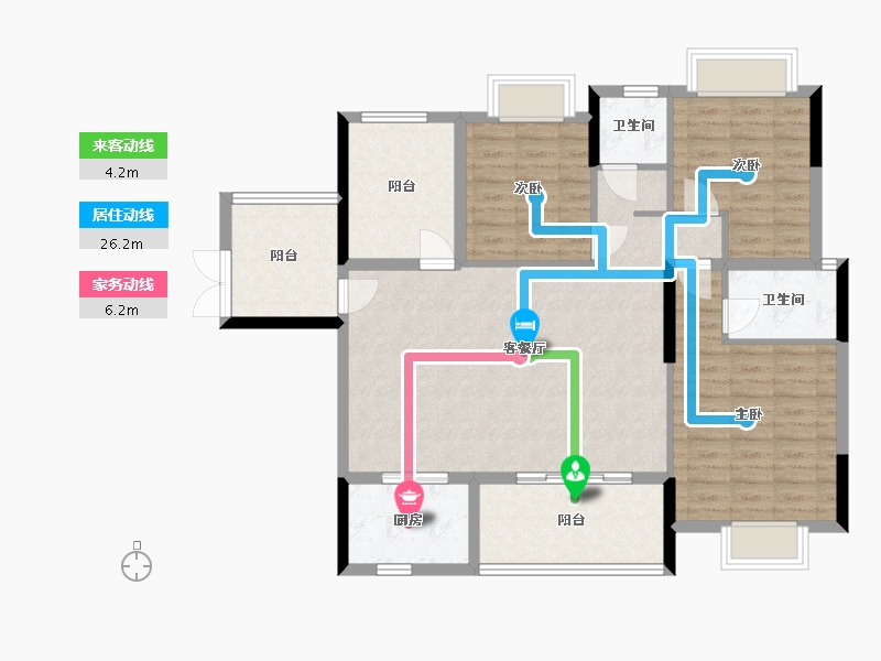 广西壮族自治区-贵港市-香格里拉-107.17-户型库-动静线