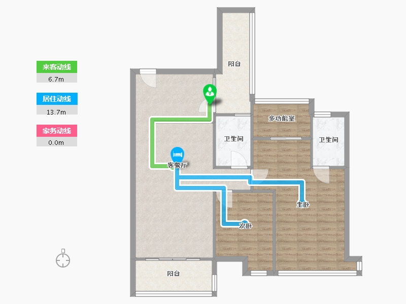 广东省-中山市-佳境康城-71.20-户型库-动静线