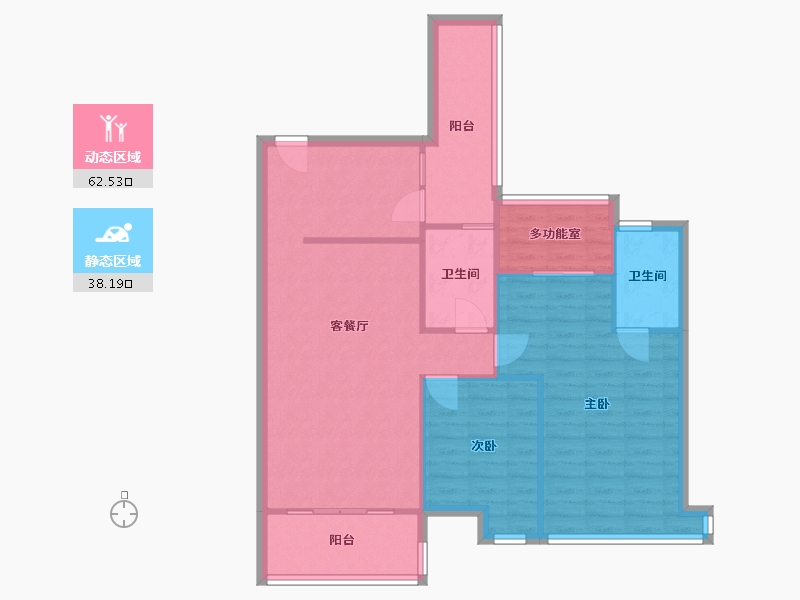 广东省-中山市-佳境康城-71.20-户型库-动静分区