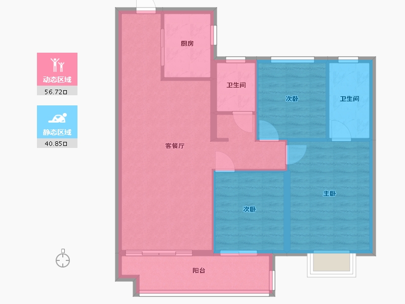 福建省-泉州市-源昌雅乐居-92.30-户型库-动静分区