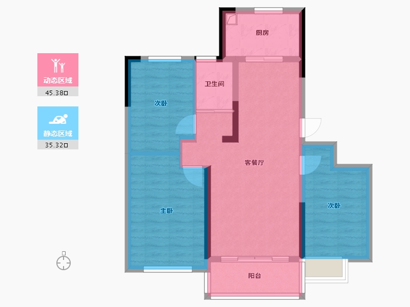 河北省-沧州市-锦熙府-79.45-户型库-动静分区