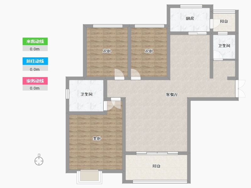 河南省-开封市-清风雅居-111.20-户型库-动静线