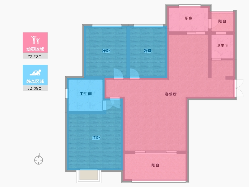 河南省-开封市-清风雅居-111.20-户型库-动静分区