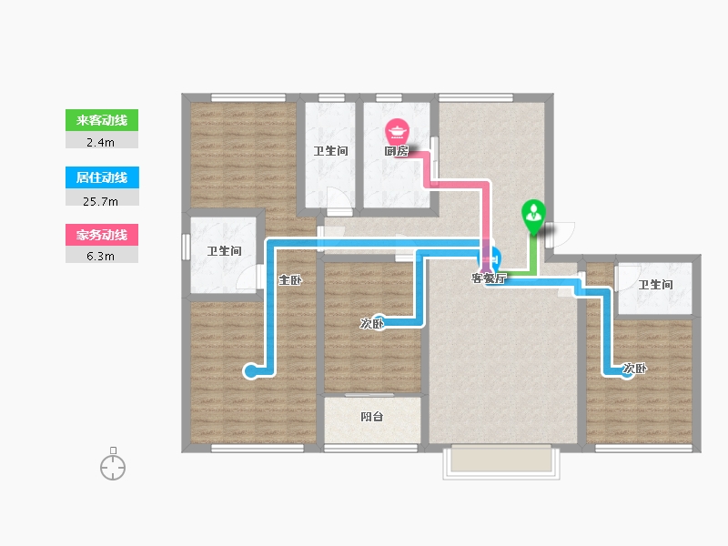 河北省-沧州市-书香学府-152.80-户型库-动静线