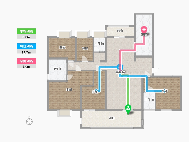 广东省-汕尾市-碧桂园陆城壹号-182.99-户型库-动静线