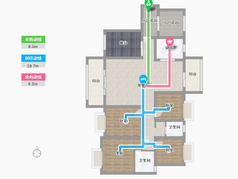 湖南省-永州市-徐福桃花源-115.20-户型库-动静线