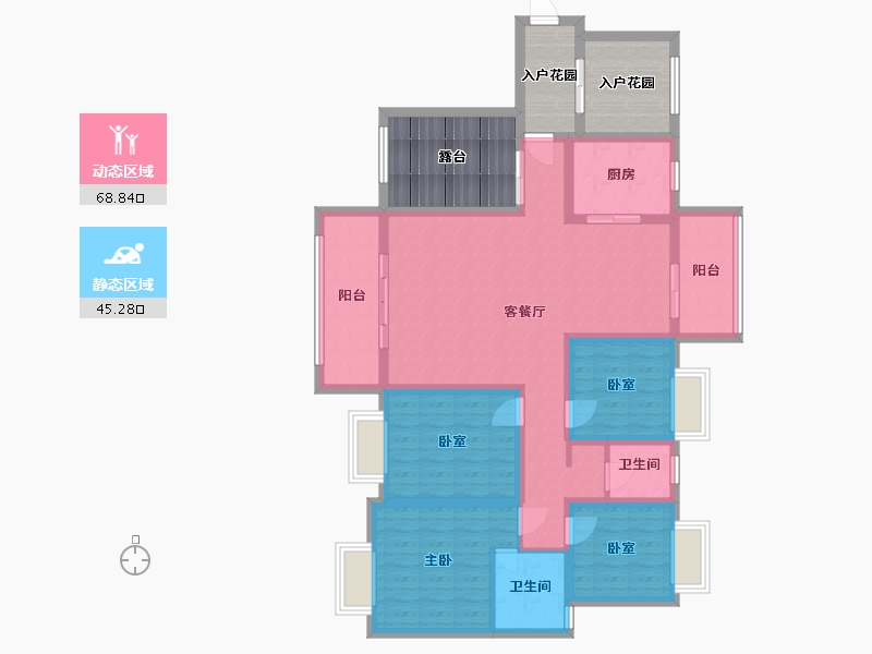 湖南省-永州市-徐福桃花源-115.20-户型库-动静分区