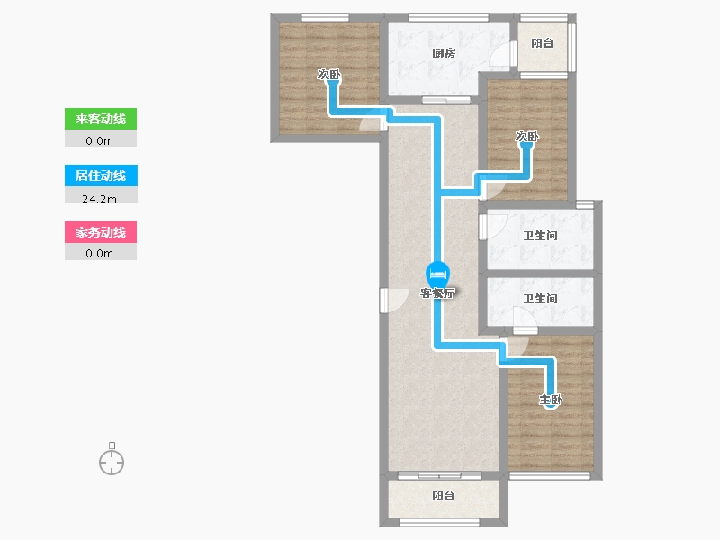 河北省-沧州市-锦秀庄园-120.00-户型库-动静线