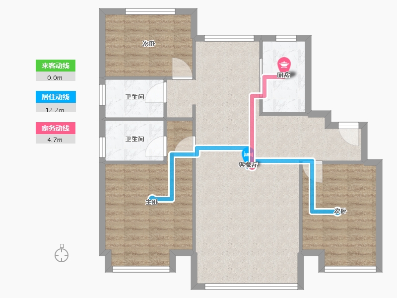 山东省-临沂市-碧桂园翡翠外滩-100.00-户型库-动静线