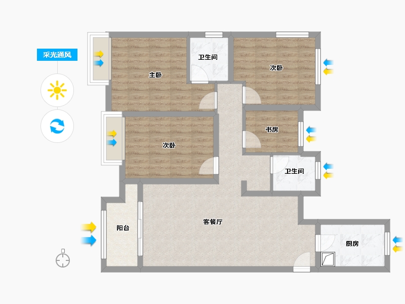 江苏省-无锡市-梁溪本源-100.00-户型库-采光通风