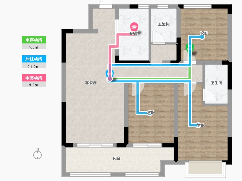 河南省-漯河市-舞阳建业城-90.80-户型库-动静线