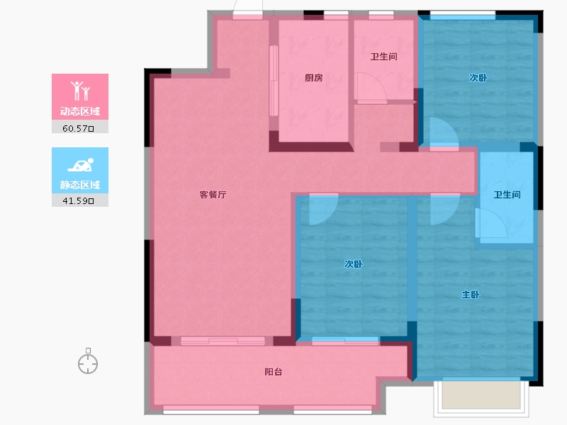 河南省-漯河市-舞阳建业城-90.80-户型库-动静分区