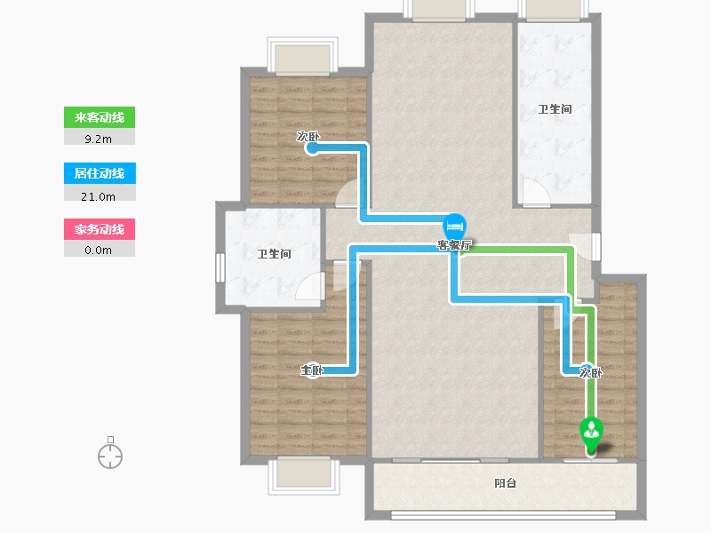 山东省-青岛市-悦海花园-147.00-户型库-动静线