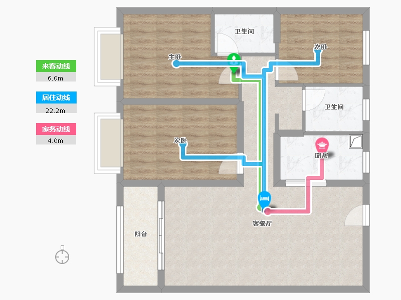 河南省-濮阳市-西湖御景湾-94.00-户型库-动静线