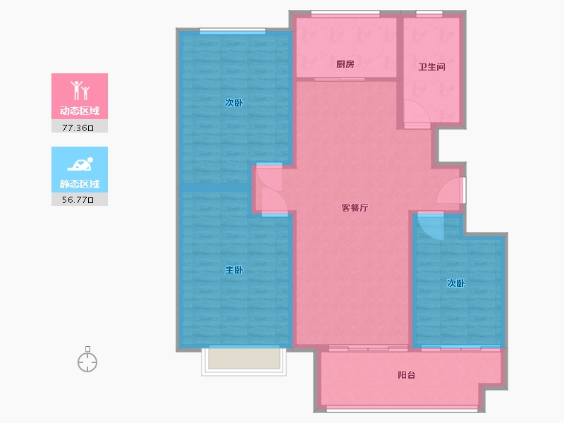 山东省-临沂市-滨河壹号-122.00-户型库-动静分区