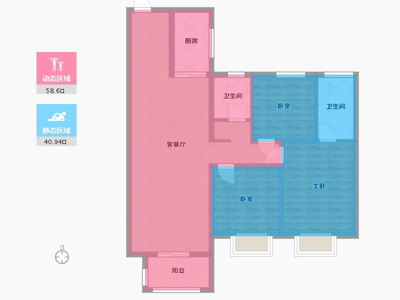 河北省-承德市-国创融园-88.36-户型库-动静分区