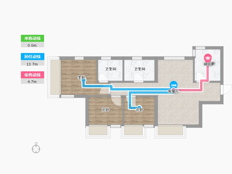 香港特别行政区-观塘区-都成-57.60-户型库-动静线