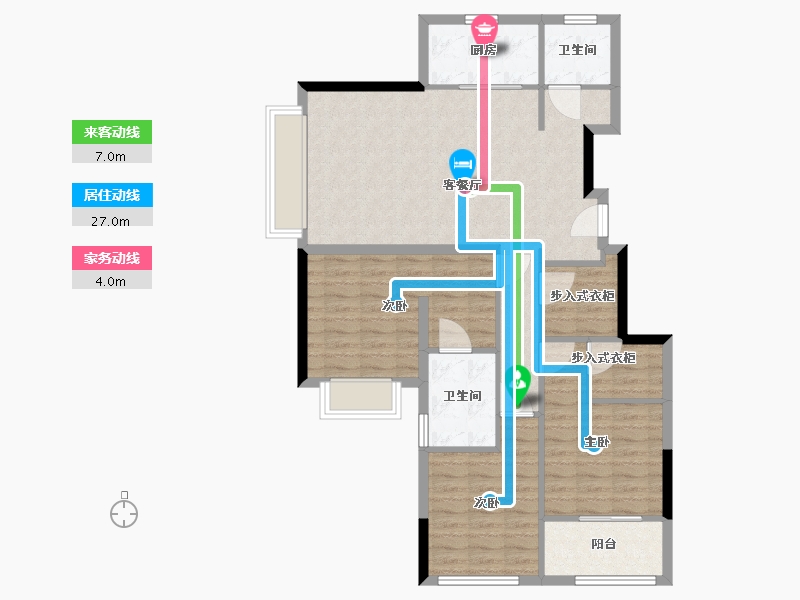 江苏省-南京市-江望-96.80-户型库-动静线