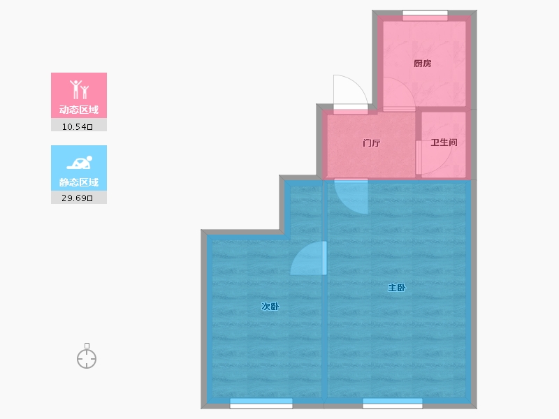 北京-北京市-西坝河东里社区-34.70-户型库-动静分区