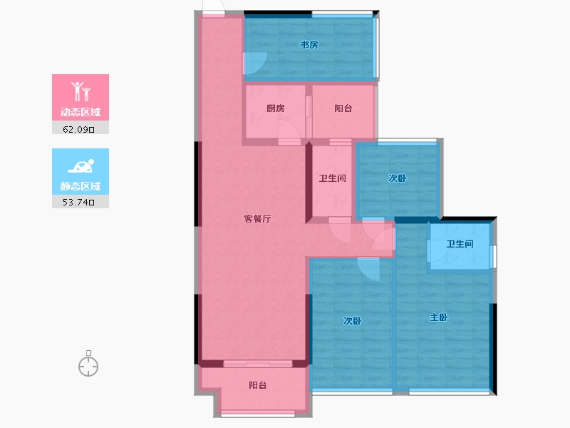 广西壮族自治区-玉林市-丽都茗城-110.40-户型库-动静分区