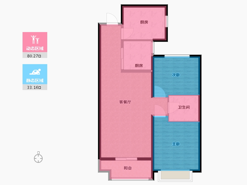 山西省-吕梁市-学府一号-103.30-户型库-动静分区