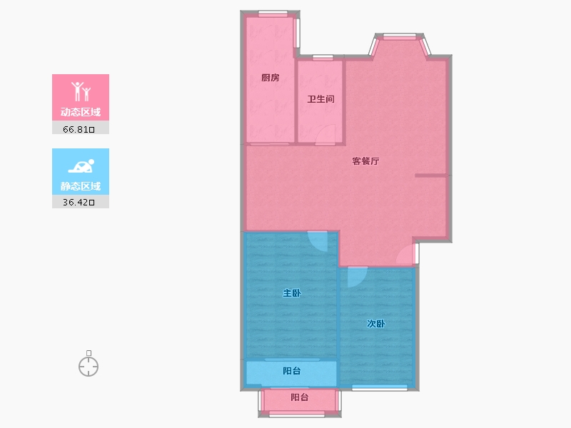 江苏省-南京市-圣源居-91.20-户型库-动静分区