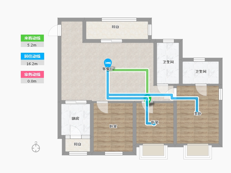 四川省-成都市-璟和名邸-93.60-户型库-动静线