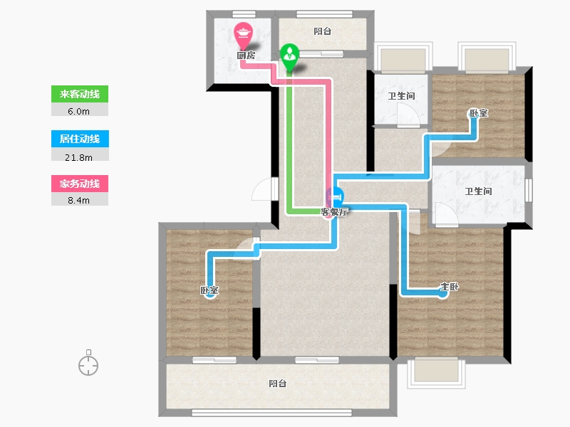 广东省-珠海市-金湾海玥湾-111.20-户型库-动静线