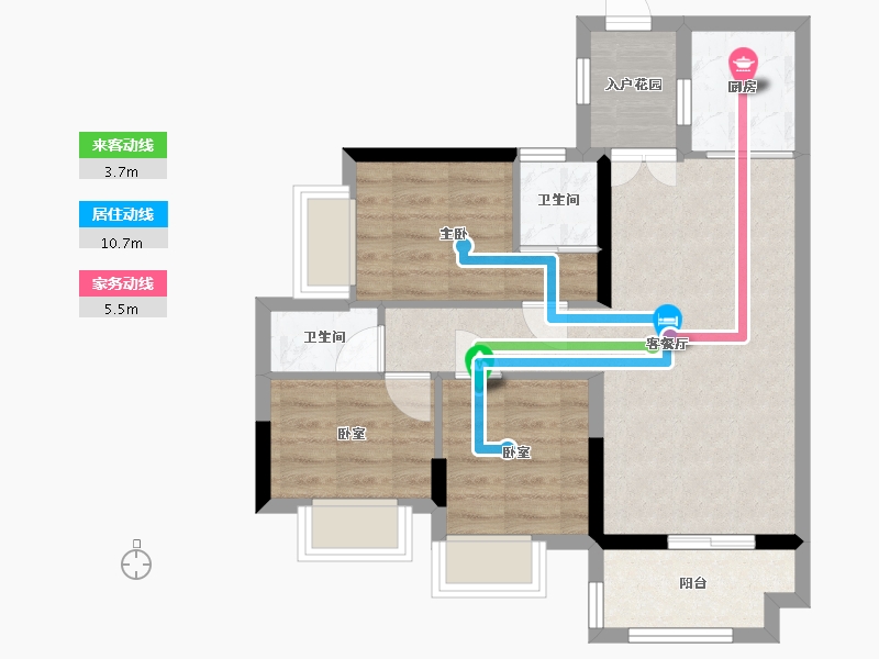 广东省-江门市-盈富花园-71.20-户型库-动静线