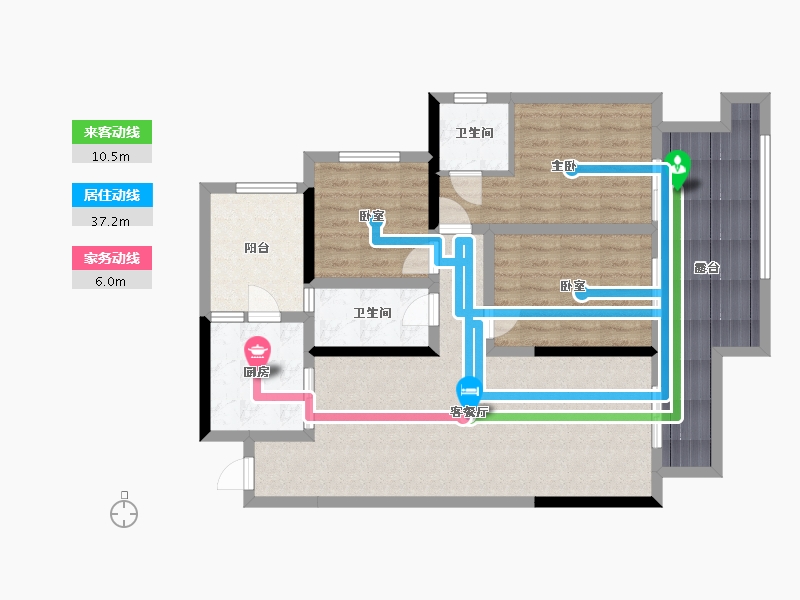 四川省-达州市-乐基优时代-110.00-户型库-动静线