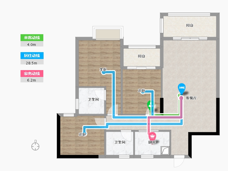 福建省-泉州市-滨海湾-95.66-户型库-动静线