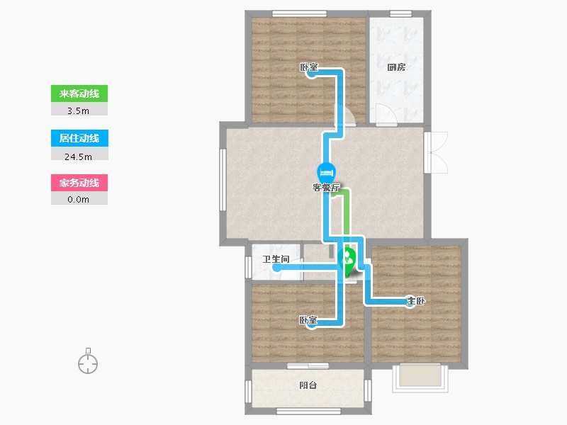 河北省-邢台市-清华园-92.80-户型库-动静线