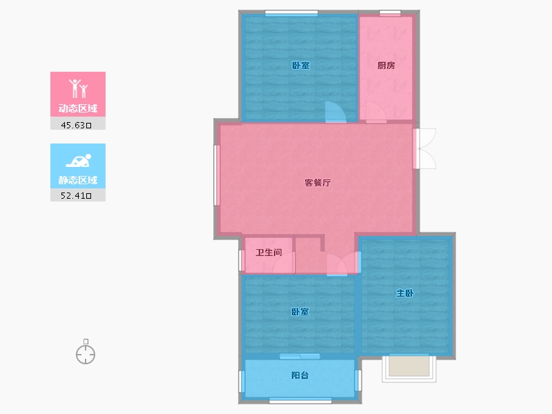 河北省-邢台市-清华园-92.80-户型库-动静分区