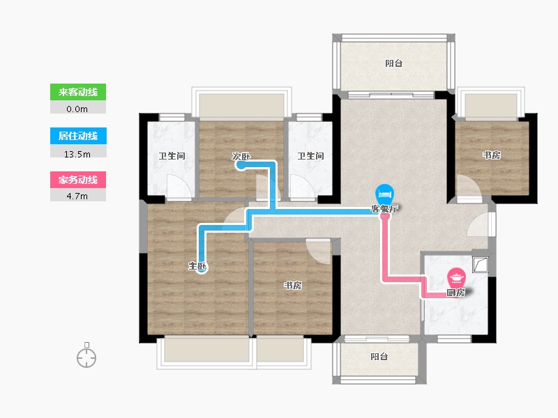 广西壮族自治区-柳州市-龙光玖誉诚-91.89-户型库-动静线