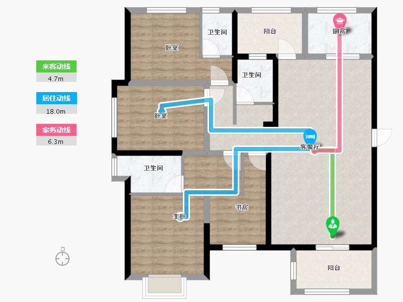 福建省-泉州市-金龙壹号广场-140.00-户型库-动静线