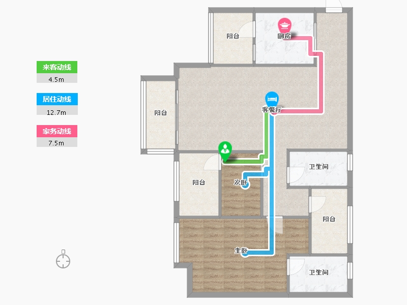 四川省-绵阳市-华润紫云府-98.00-户型库-动静线