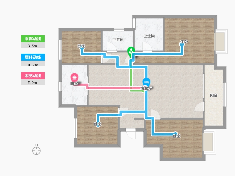 山东省-济南市-华润置地公元九里-120.00-户型库-动静线