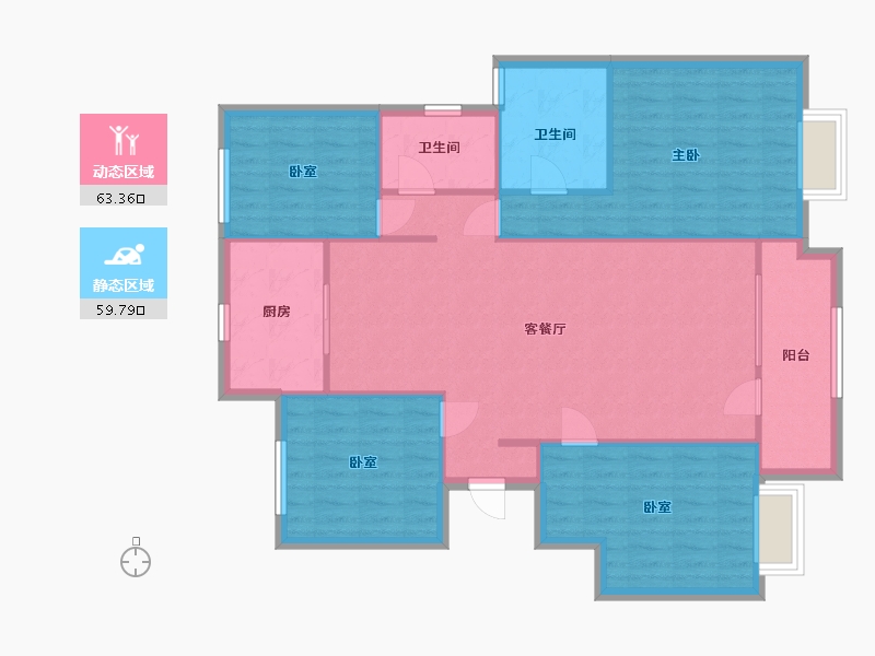 山东省-济南市-华润置地公元九里-120.00-户型库-动静分区